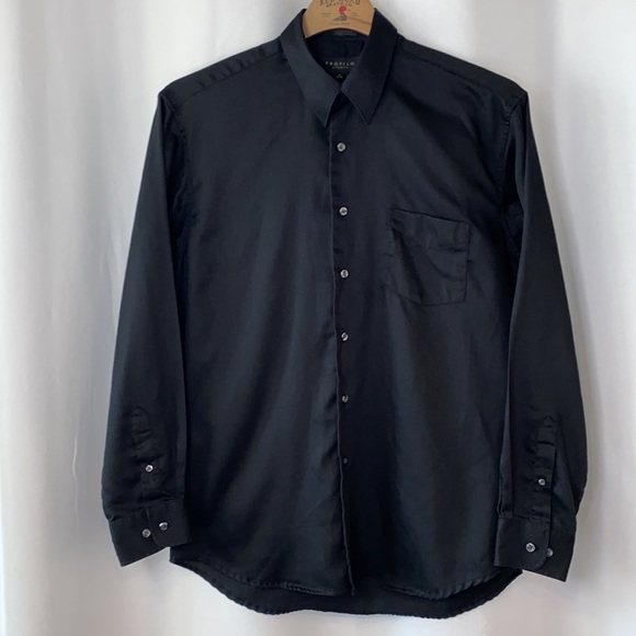 Profilo Studio Black Long Sleeve Dress Shirt - Picture 1 of 8